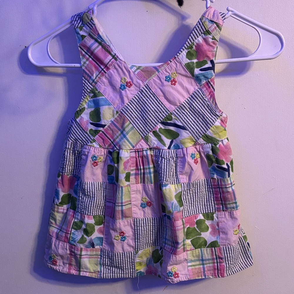 Gymboree Multicolor Patchwork Sleeveless Top